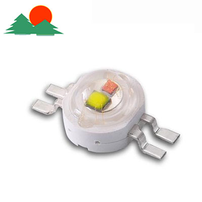 大功率LED灯珠-4脚白黄双色