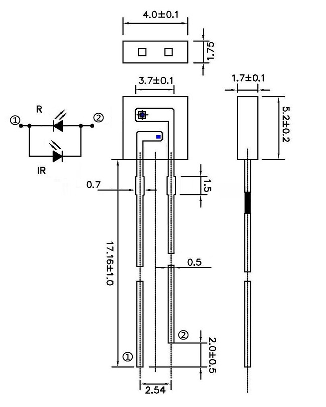 血氧计红外发射管