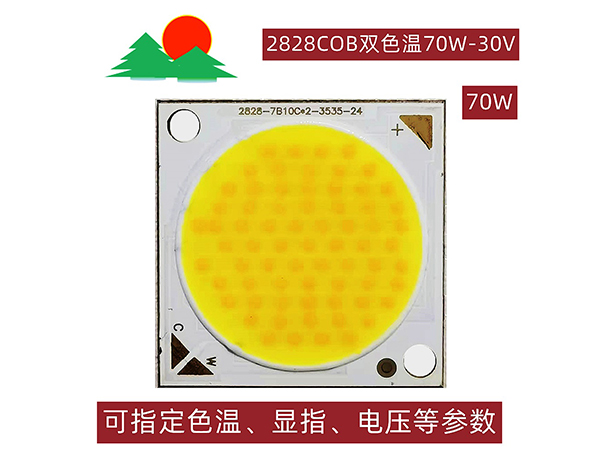 2828COB双色温-70W-30V-发光面24mm-铜基板